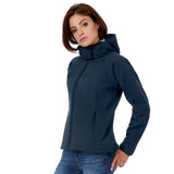 Women's hooded softshell jacket