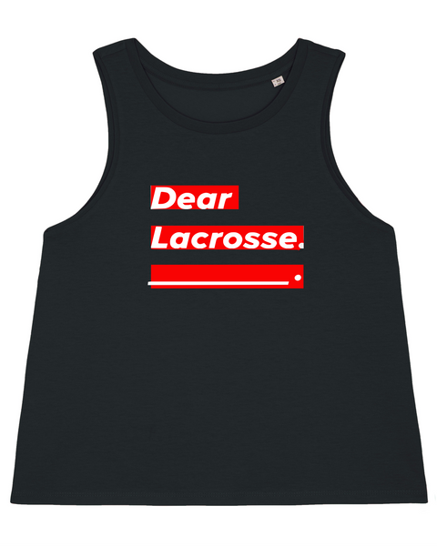 Dear lacrosse dancer crop tank top