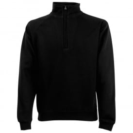 Unisex classic zip neck sweatshirt