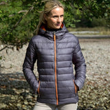 Women's snow bird hooded jacket